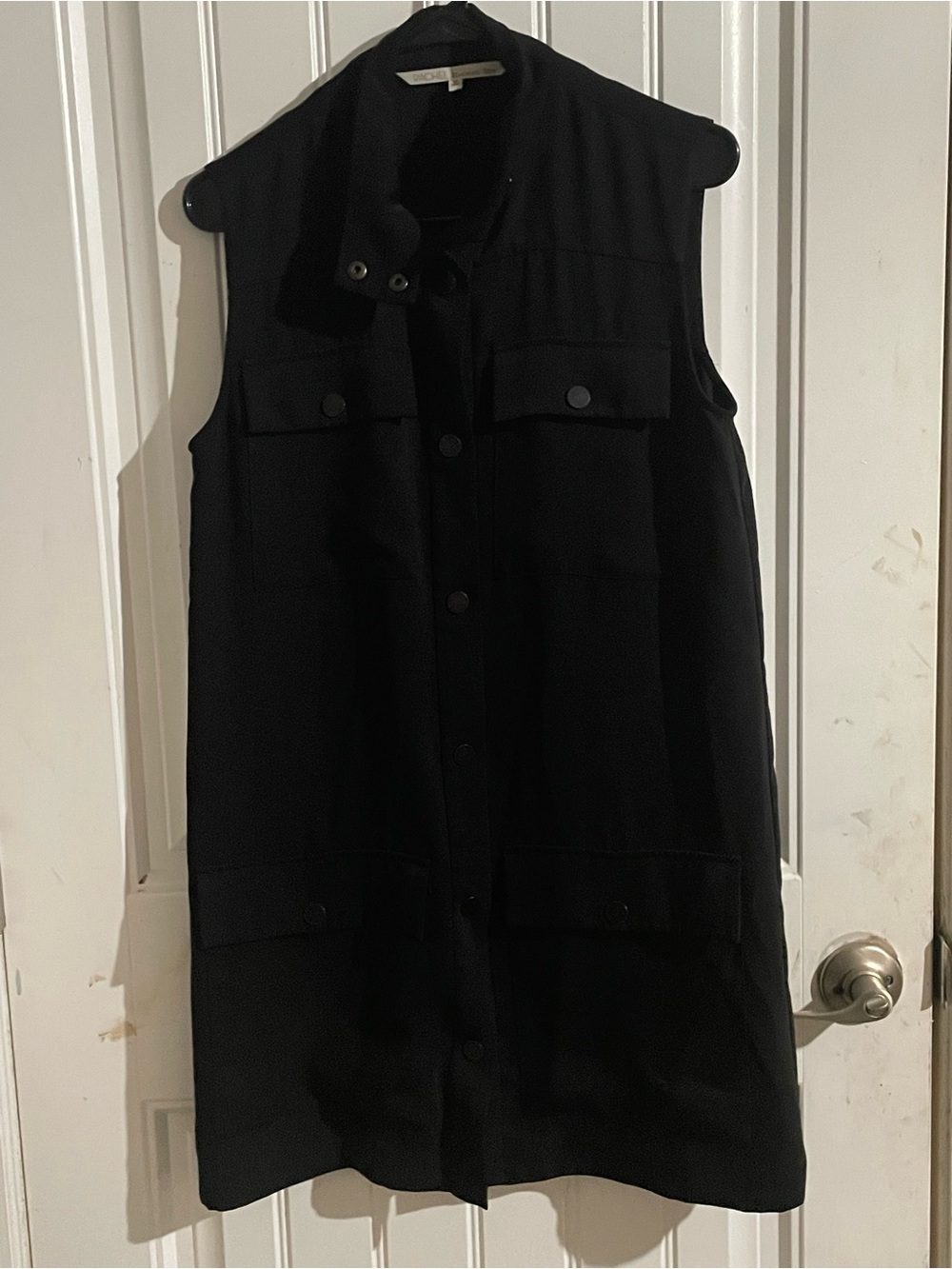 RACHEL Rachel Roy Black Sleeveless Vest Dress
